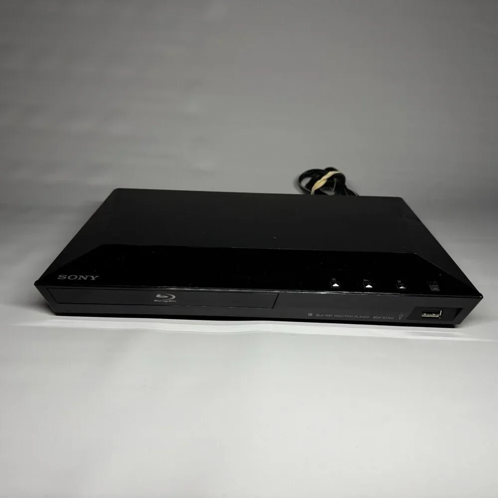Sony BDP-S1100 Blu-ray Player, Black, USB Input, Blu-ray/DVD, HDMI (TESTED)